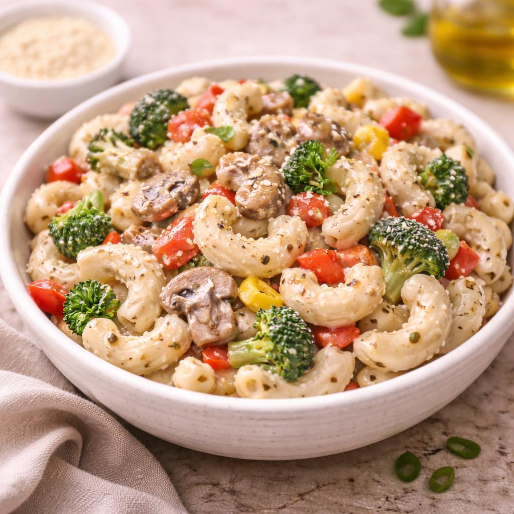 Veg. Pasta (White Sauce)